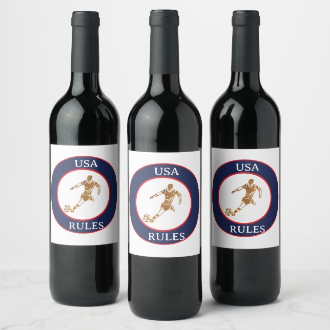 SOCCER WINE LABEL (Bottles)