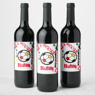 SOCCER WINE LABEL