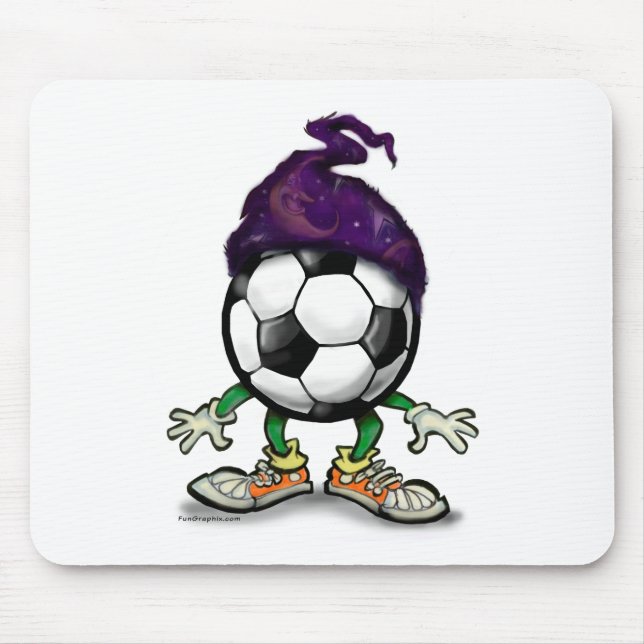 Soccer Wizzard Mouse Mat (Front)