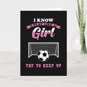 Soccer Women Soccer Girl Card