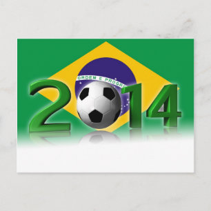 Soccer World Cup 2014 Postcard