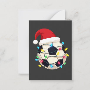 Soccer Wrapped in Christmas Lights Soccer Player Card
