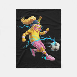 Soccer Yellow Red Card Referee Funny Sports Lovers Fleece Blanket