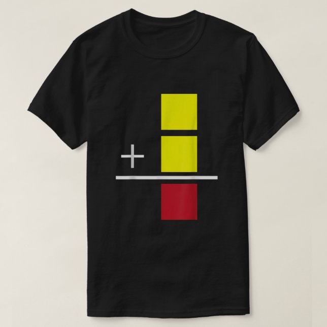 Soccer Yellow Red Card Referee Funny Sports Lovers T-Shirt (Design Front)