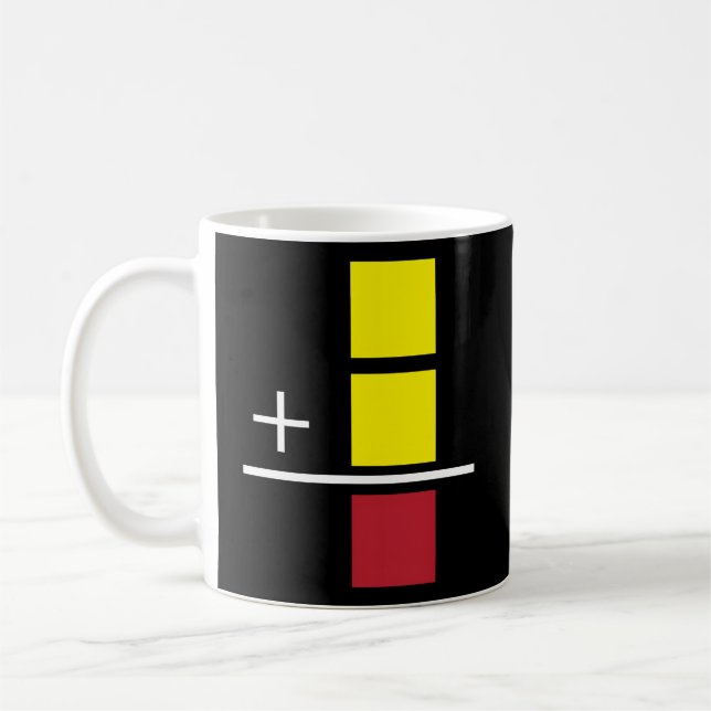 Soccer Yellow Red Card Referee Sports Coffee Mug (Left)