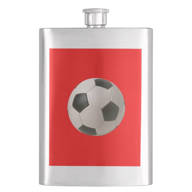 Soccerball Hip Flask (Front)