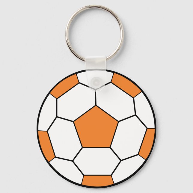 soccerball-orange key ring (Front)