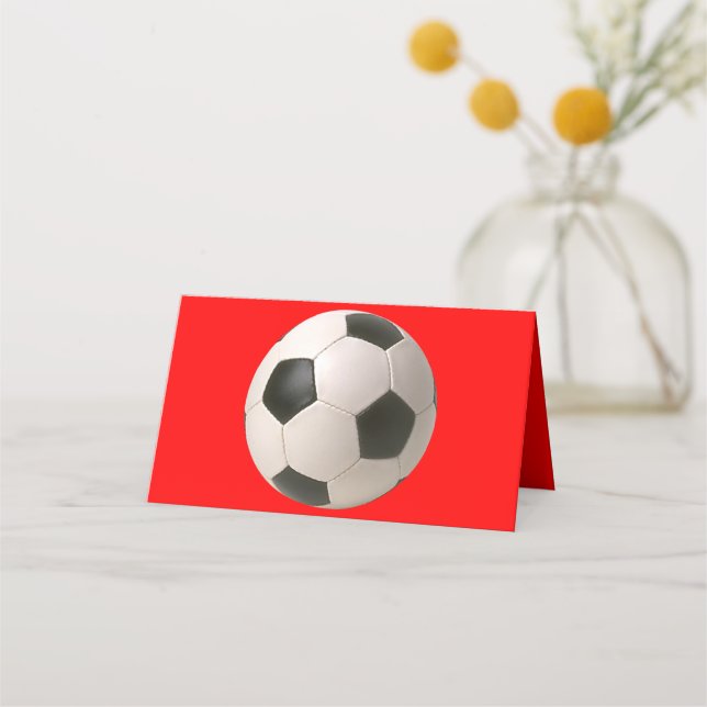Soccerball Place Card (Front)