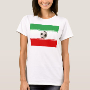 Soccerball with Iranian flag T-Shirt