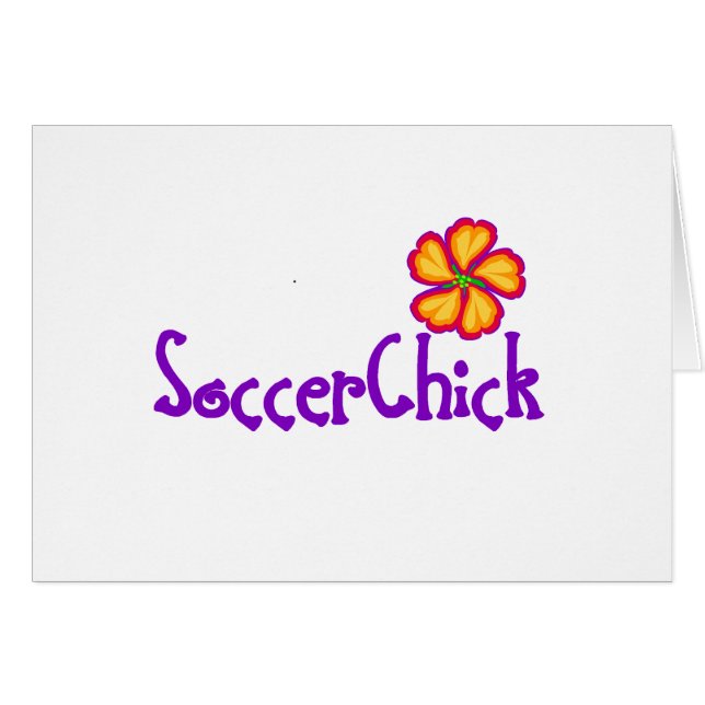 SoccerChick FlowerDark (Front Horizontal)