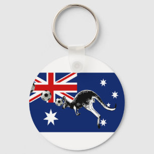 socceroos flag of Australia gifts Key Ring