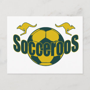 Socceroos world soccer Roos logo gifts Postcard