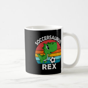 Soccersaurus Rex Soccer Dinosaur For Boys Kids  Coffee Mug