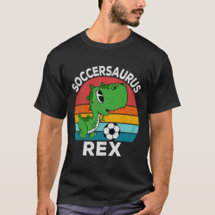 Soccersaurus Rex Soccer Dinosaur For Boys Kids  T-Shirt