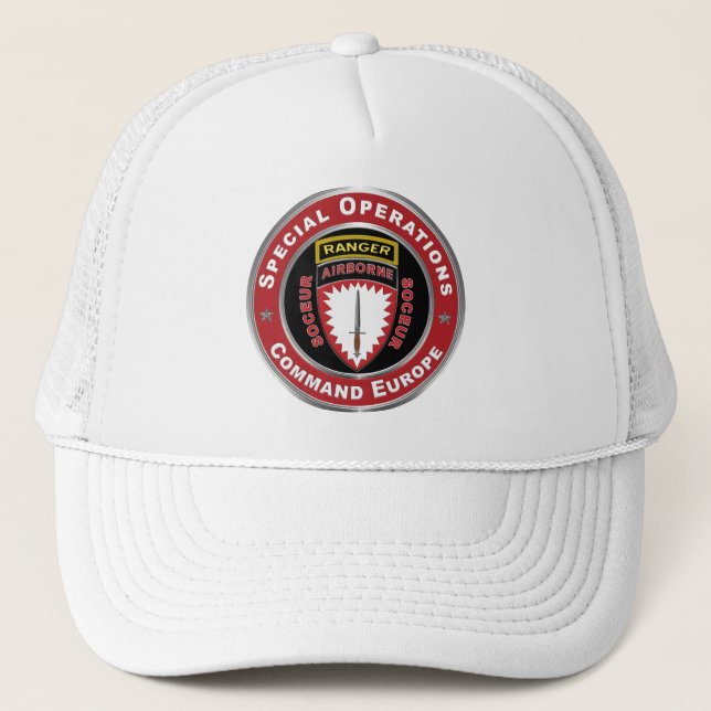 SOCEUR Special Operations Command Europe Trucker Hat (Front)
