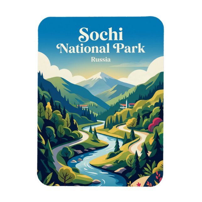 Sochi National Park Russia Magnet (Vertical)