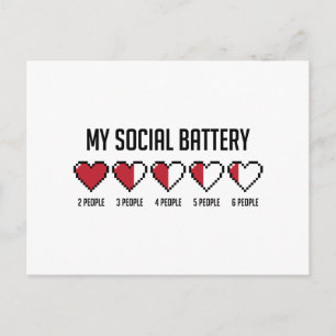 Social Battery 1 Postcard