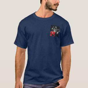 Social Battery 2 Percent Funny Introvert Typograph T-Shirt