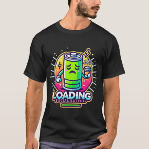 Social Battery Low – Introvert Humour T-Shirt