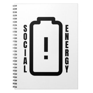 Social Battery Social Energy Introvert  Notebook