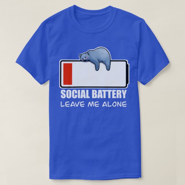 social battery T-Shirt (Design Front)