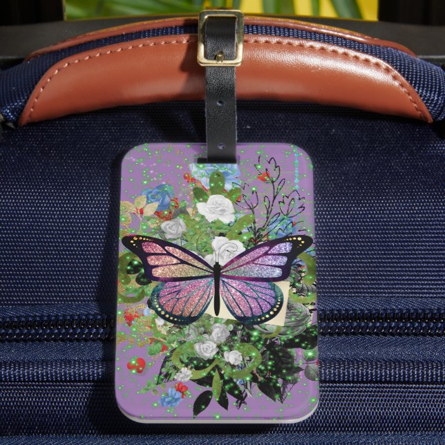 Social Butterfly 2  Luggage Tag (Front Insitu 2)