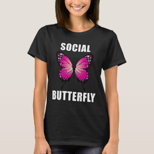 Social Butterfly Meme T-Shirt