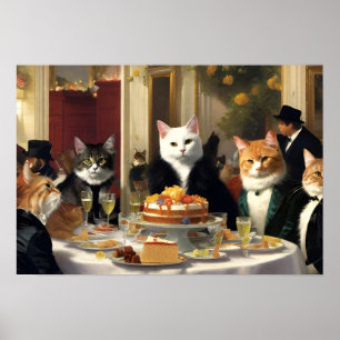Social Cats Poster