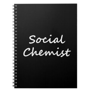Social Chemist Bartender Witty Smart Notebook