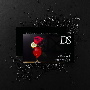 Social Chemist   Modern Event or Party Bartender Business Card