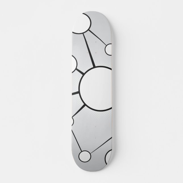 Social Circles Diagram Design Skateboard (Front)