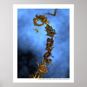Social climbing - Echelle sociale Poster