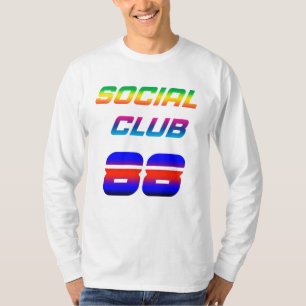 Social Club 88 Retro Vintage Typography Design 🔥 T-Shirt
