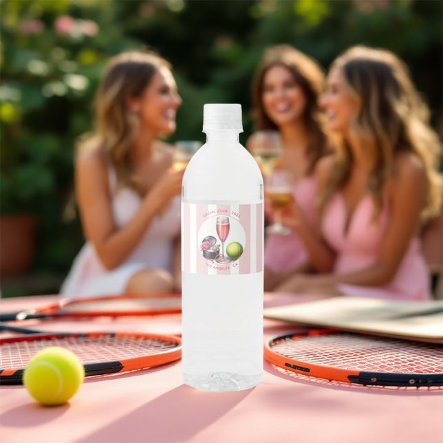 Social Club Bachelorette Weekend Water Bottle Label (Social Club Bachelorette Weekend Water Bottle Label)