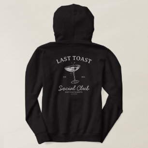 Social Club Modern Bachelorette Bride Hoodie