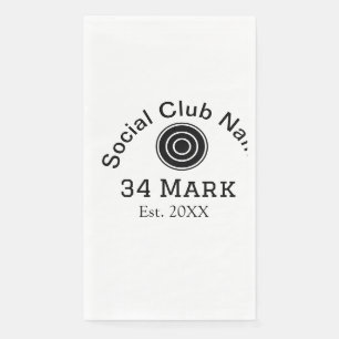 Social club name add team player name date year ma napkin