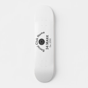 Social club name add team player name date year ma skateboard