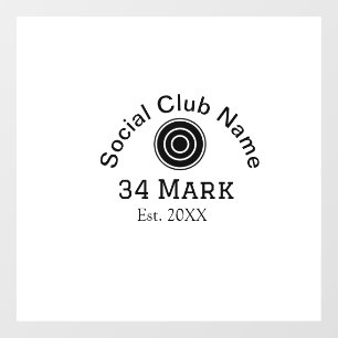 Social club name add team player name date year ma window cling