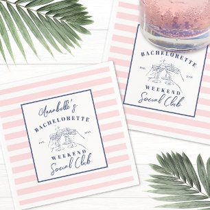 Social Club Preppy Bachelorette Party Napkin
