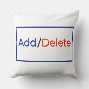 Social cyber typography funny cute design T-Shirt Cushion