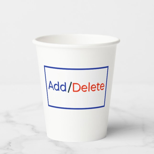Social cyber typography funny cute design T-Shirt Paper Cups (Front)