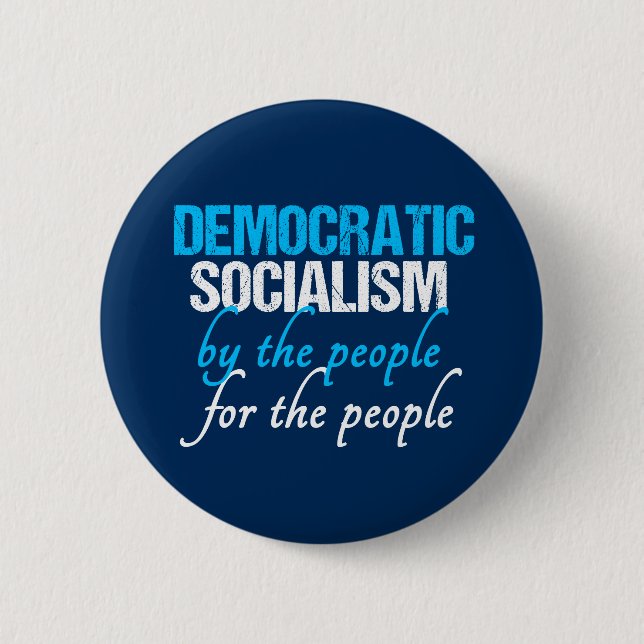 Social Democracy | Democratic Socialism 6 Cm Round Badge (Front)