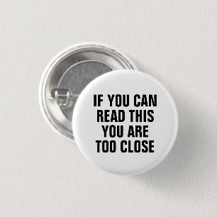Social Distance 3 Cm Round Badge