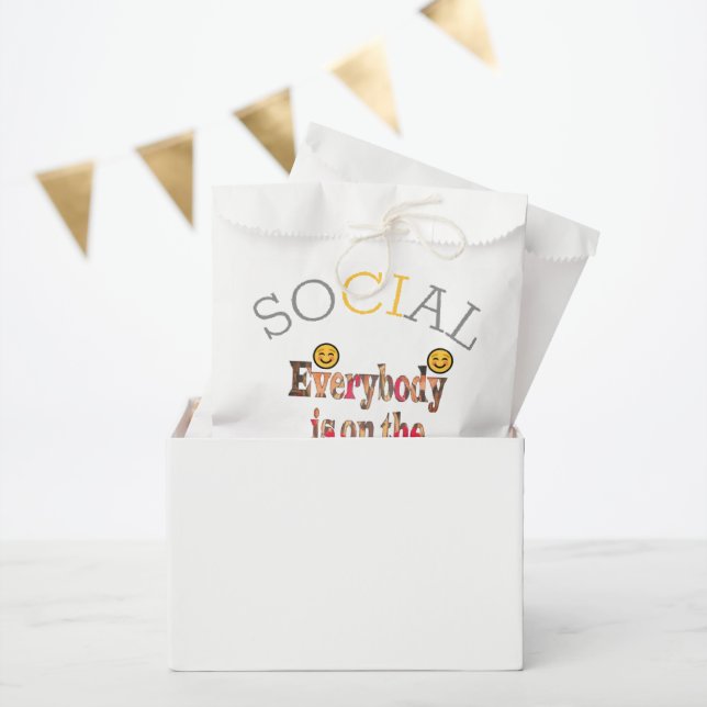 Social Distance Latest COVID19 Inspirational ideas Favour Bags (Party)