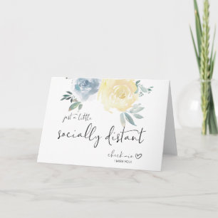 Social Distance Missing You Quarantine Coronavirus Card