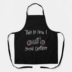 Social Distance Motorcycle Biker Riding Apron