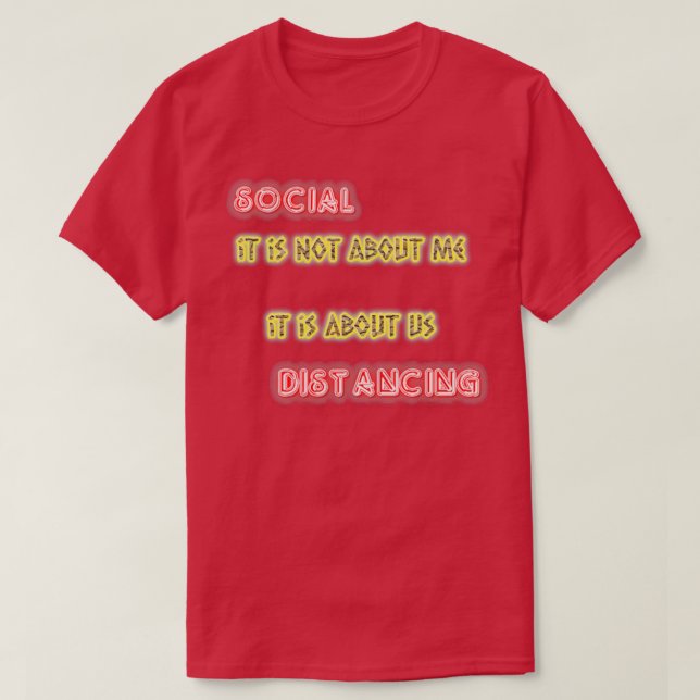 social distancing 1 T-Shirt (Design Front)