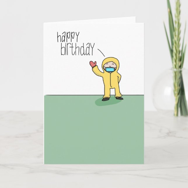 Social distancing Birthday card (Front)