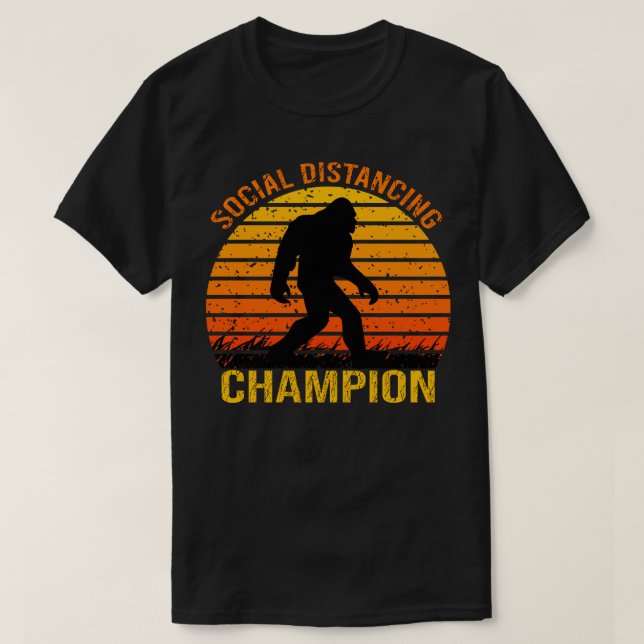 Social Distancing Champion T-Shirt (Design Front)