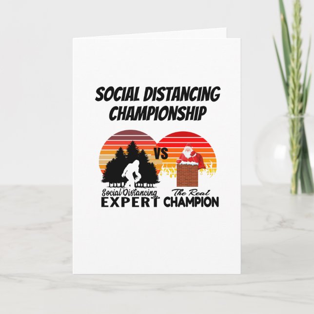 Social Distancing Championship - Yeti Card (Front)